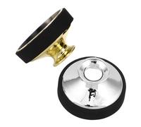 FRCOLOR 2 Pezzi Sordina Sassofono in Plastica Abs Leggera Silenziatore per Sax Contralto e Tenore Accessorio per Pratica Silenziosa Riduce Rumore per Studio e Performance Oro e Argento