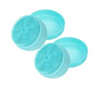 FRCOLOR 2 Pezzi Spazzola Esfoliante in Silicone Massaggiatore Per Cuoio Capelluto e Scrub Per Crosta Lattea Per Bagno Bambina Con Corda Appesa Morbida e Riutilizzabile