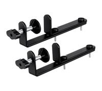 FRCOLOR 2 Pezzi Supporto da Tavolo Resistenza All'usura in Ferro Nero e Supporto Stabile per Pannello Forato per Organizzazione Scrivania e Stoccaggio Accessori