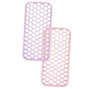 FRCOLOR 2 Pezzi Tappetino Resistente Silicone per Piastra e Curling Iron Antiscivolo Protezione Termica per Lavoro per Domestico e