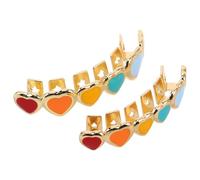 FRCOLOR 2 Pezzi Teeth Jewels Tooth Crown For Men Women Lightweight Cosplay Grill Accessories For Hip Hop Halloween Carnival Christmas Parties