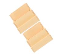 FRCOLOR 2 Pezzi valigetta portautensili per unghie portatile custodia di stoccaggio Organizzatore di accessori per unghie Light Brown