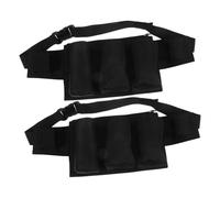 FRCOLOR 2 Pz Borsa a Marsupio Portafoglio Di Coppia Accessori Da Viaggio Adesivi Per Sedili Custodia Per Bottiglia Di Olio Essenziale Gel Di Lucidatura Astuccio Black Panno Oxford