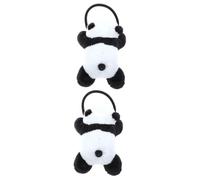 FRCOLOR 2 Pz Corda Per Panda Portabadge a Scomparsa Accessori Per Ragazza Di Fiori Mollette Per Per Ragazze Bambole Per Ragazze Pompon Bambino Flanella Animale