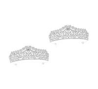 FRCOLOR 2 Pz del bar mitzvà bandana matrimonio decorazioni per matrimoni gotici di tiara strass accessori per per spose copricapo da sposa per la festa lega Silver