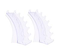 FRCOLOR 2 Pz espositore pennellessa spazzola lavapavimenti - trasparenti display portapenne porta pennelli per asciugare trasparente porta penna p.s Transparent