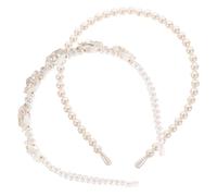 FRCOLOR 2 Pz fascia per band hair charms ragali woman el party fasce decorative strumenti per lo styling dei per le donne cerchietto per fasce per spa lega bianca