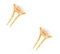 FRCOLOR 2 Pz Forcina a Forma Di u Mollette Di Perle Da Donna Per Le Donne Forcine Per Da Donna Bastoncini Per Giapponesi Bacchette Cinesi Per Tiara Acrilico