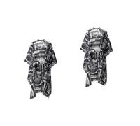 FRCOLOR 2 Pz mantella in stoffa da parrucchiere light lux mantello da salone coprispalle mantella di stoffa per parrucchieri mantello da barbiere da salone Forbici posta tagliata