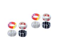 FRCOLOR 2 set Anelli A Strati Gioielli Per Dita Anelli Impilabili Per Donne Per Nocche Per Dita Da Donna Alla Moda Decorativi 4 pezzi*2