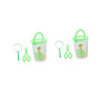 FRCOLOR 2 Set Barattolo per Osservazione Insetti per Contenitore Trasparente Educativo in Materiale Resistente Kit Esploratore per Collezione e Studio Insetti Foglie e Oggetti Naturali