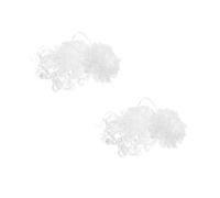 FRCOLOR 2 Set Barba di Babbo Natale Parrucca Bianca in Plastica per Cosplay | Uso Versatile e Facile da Indossare, Aspetto Realistico, per Feste di Natale e Eventi Cosplay