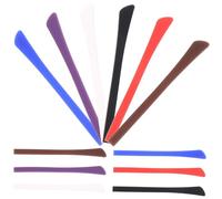 FRCOLOR 2 Set Copertura in Silicone Aste Per Occhiali Da Sole Supporto Antiscivolo Per Occhiali Occhio Occhiali Anti Copertura Anti Occhiali Impugnatura Ferma Occhiali 12 Paia*2