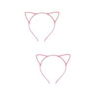 FRCOLOR 2 Set Di Cerchietti Con Orecchie Di Gatto in Metallo Con Filo in Pizzo Accessori Per Feste Da Donna Ideali Per Costumi Da Ballo Di Fine Anno 10 Pezzi*2
