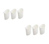 FRCOLOR 2 Set Di Contenitori Portaoggetti in Plastica Con Ruote Per Bagno Cucina Salone Di Bellezza Facili Da Riporre 3 Pezzi * 2