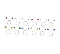 FRCOLOR 2 Set Di Copricapi Con Glitter Unici Copricapo Primaverile Per Ragazzi E Ragazze Fascia Per Da Festa Con Cuore E Stella 12 Pezzi * 2 Casuali