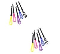 FRCOLOR 2 Set Di Frusta Per Miscelazione Per Parrucchieri Strumento Per Da Salone Materiale Plastico Colore Casuale Manico Lunghezza Totale 18 4 Cm 5 Pezzi*2