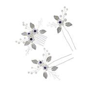 FRCOLOR 2 Set Di Pettini Per Da Sposa Con Forcina A Forma Di Fiore Per Accessori Per Copricapo Da Banchetto Nuziale