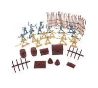 FRCOLOR 2 Set Soldatini in Plastica con Medievali e Pirati Figure Dazione Resistenti per Accessori per Giochi Creativi e Decorazioni per Feste Tema Army