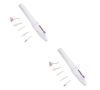 FRCOLOR 2 Set Trapano Per Unghie Portatile Macchina Elettrica Senza Fili Penna Lucidante Per Donne Set Nail Art