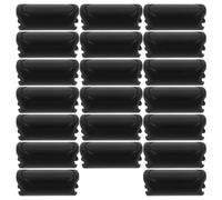 FRCOLOR 20 Pezzi Clip Guida Cavo Bici in Plastica Nera 4mm 5mm | C-clip Superficie Lucida e Interna Liscia, per Cavi Cambio e Guaine Freno su Bici da Trail