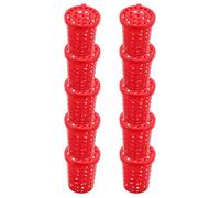 FRCOLOR 20 Pezzi Gabbia Esca per Trappole da Pesca, Riutilizzabile Plastica | Struttura Aperta Compatibile Molte Trappole, Chiusura Avanzata, per Gamberetti e Crostacei