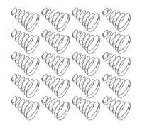 FRCOLOR 20 Pezzi Molle a Torre Coniche in Acciaio Inox 0,8 Mm Filo Altezza 20 Mm per Batteria Torcia Led, Molla di Compressione per Ricambio Tappo Posteriore, Compatibili Torce Elettriche