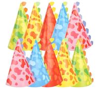 FRCOLOR 20 Pezzi Set di Cappelli di Compleanno a Tema Dinosauro, Colorati | Carta Sottile, Forma Accattivante, per Festa di Compleanno e Foto, Cinque Colori Assortiti