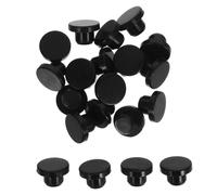 FRCOLOR 20 Pezzi Tappo a Forma di T in Silicone Nero per Tubi Diametro 12-12,8mm, Installazione Rapida per Ambienti Industriali e Fabbriche