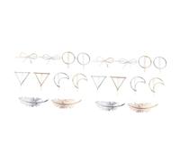FRCOLOR 20 Pz forcine geometriche barrette hair pin hair bow fermacapelli forcina per molletta geometrica fermagli per le donne mollette in lega ornamenti per per signora