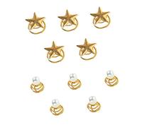 FRCOLOR 20 Pz morsetto a vite hairdo barrette forcine per a stella fermaglio per a spirale spirali per da sposa fermagli per a spirale da sposa lega Golden