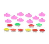 FRCOLOR 20 Pz spazzola per shampoo massaggiatore capelluto hair brush haircare spazzola elettrica per pulizia del capelluto per la pulizia lavatesta Gel di silice