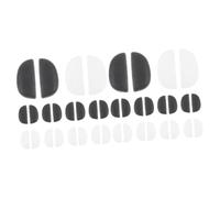 FRCOLOR 20paia Cuscinetti Nasali Silicone Per Occhiali Da Neri Trasparenti Antiscivolo e Comodi Compatibili Con Montature Ottiche e Sole Per Disagio Al Naso