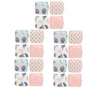 FRCOLOR 20pezzi Borsa Per Assorbenti Igienici Portatile Pochette Per e Assorbenti Di Accessori Foglie Bianche Cactus Foglie Palloni Verdi