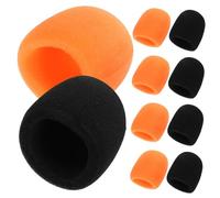 FRCOLOR 20pezzi Coperture Antivento per Microfono Spugna Copertura per Microfono Portatile Riduzione Rumore Vento per Karaoke Ktv Feste e Canto