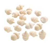 FRCOLOR 24 Acorn Toy Natural Unfinished Wood Rustic Diy Crafting For Painting And Seasonal Home Decor Eco Friendly Wooden Figurines For Autumn Christmas Thanksgiving