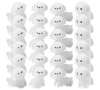 FRCOLOR 24 Luminous Resin Animals For Home Decoration Glow in The Dark Tiny Dogs For Garden Desktop And Cake Topper