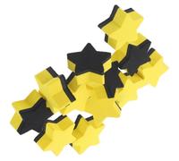 FRCOLOR 24 Pezzi Gomma a Stella Magnetica Gialla per Lavagna Bianca | Feltro Eva, Presa Comoda e Cancellazione Ripetuta, Decorazioni Scuola per Insegnamento e Casa