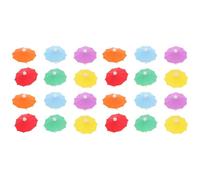 FRCOLOR 24 Pezzi Segna Bicchieri in Silicone a Forma di Ombrello per Feste di Compleanno, Resistente e Facile da Fissare al Margine del Calice, Confezione da 4 Scatole