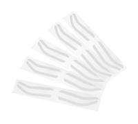 FRCOLOR 24paia Silicone Eyebrow Shaping Stencils Reusable Brow Mapping Stickers for Adjustable Eyebrow Designs for Women Makeup