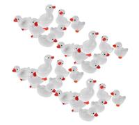 FRCOLOR 28 Miniature Resin Ducks Figurines Mini Animal Statues For Fairy Garden Dollhouse Decor Farm Scene Accessories Gift