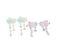 FRCOLOR 2paia Fermagli Per Antichi Stile Cinese Per Bambine Di Clip Floreali Accessori Eleganti Per e Feste Design e Delicato Per Occasioni Speciali