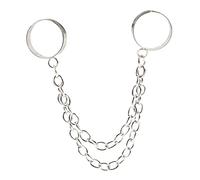 FRCOLOR 2pezzi Anello Catena Per Donna in Anello Vintage Catena Ad Anelli Punk Gotici Regolabili Gioielli Di Moda Unici