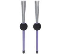 FRCOLOR 2pezzi Bacchette per Tamburo Spazzola in Filo d Acciaio Percussioni Adatte Vari Tipi di Pelli Manici di Adeguata per Uso Confortevole