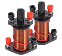 FRCOLOR 2pezzi Bobina di Rame per Esperimenti di Fisica Solenoide Elettromagnetico in Rame Strumento Didattico per Laboratori e Scuole Bobina Sperimentale per Studio Magnetismo