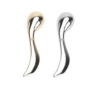 FRCOLOR 2pezzi Cucchiai Per Crema Contorno Occhi in Lega Massaggiatore Per Viso Mini Cucchiai Per Trucco Facile Da Trasportare Bastoncini Per Trucco Per Controllare Dosaggio