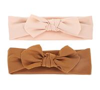 FRCOLOR 2pezzi Elastici Neonata Fiocchi Capelli Bambina Fasce Per Ragazzo Ragazza Ragazza Fasce Per Bambine Fascia Accessorio Per Capelli Regali Shower