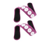 FRCOLOR 2pezzi Fascia Per Agopressione Fascia Avvolgente Per Rilassamento Muscolare Regolabile Per Alleviare Tensione e Affaticamento Della Testa Portatile Per Meditazione e Concentrazione