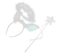 FRCOLOR 2pezzi Fascia Per Capelli Celestiale e Da Principessa Set Di Accessori Per Travestimenti Di Halloween Cosplay Per Ragazze Design in Plastica Per Feste e Spettacoli Teatrali
