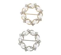 FRCOLOR 2pezzi Fermagli Per Magliette in Per Cravatte e Sciarpe Artificiali e Decorativi e Versatili Per Borse e Speciali